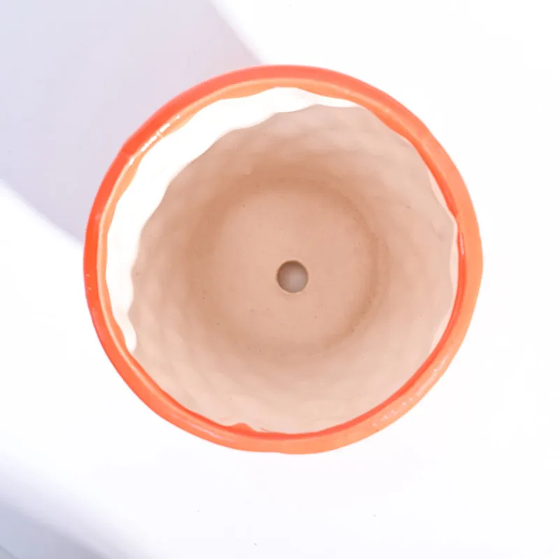 Ugaoo Argyle Orange Ceramic Pot media 5