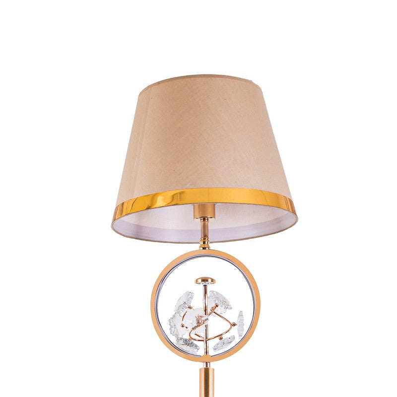 AarviDecor Grayson Decorative Metal Table Lamp - Beige media 6