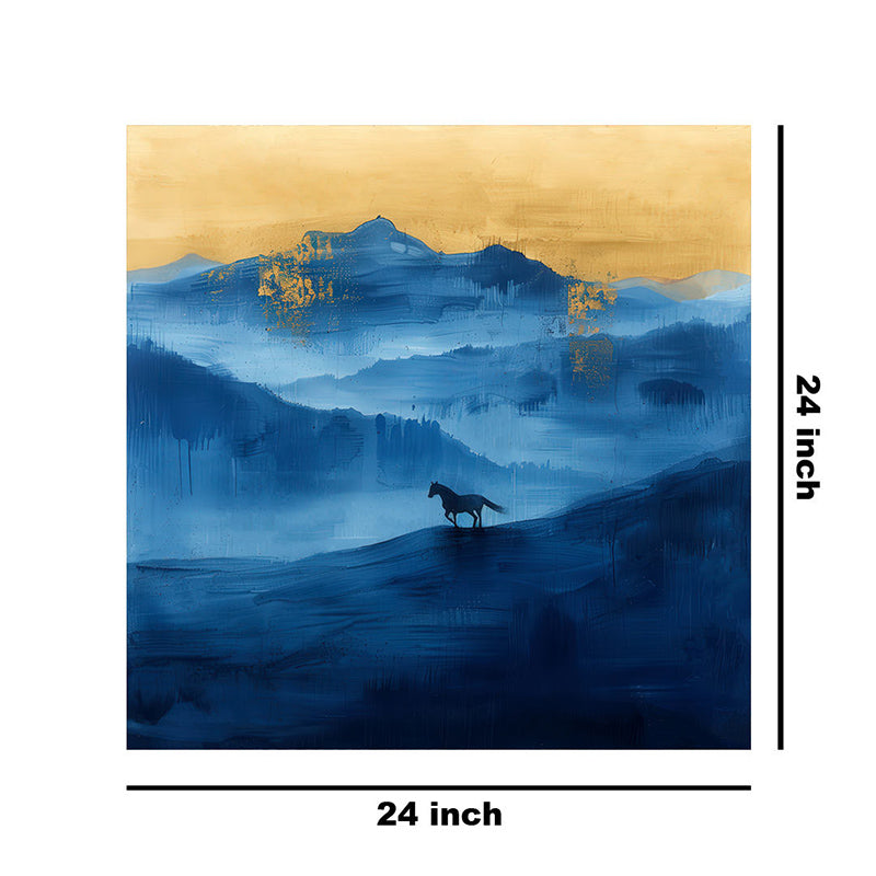 Lone Horse Wall Painting media 9