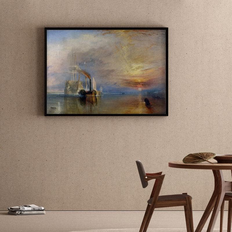 The Fighting Temeraire By J.M.W Turner - Black Frame