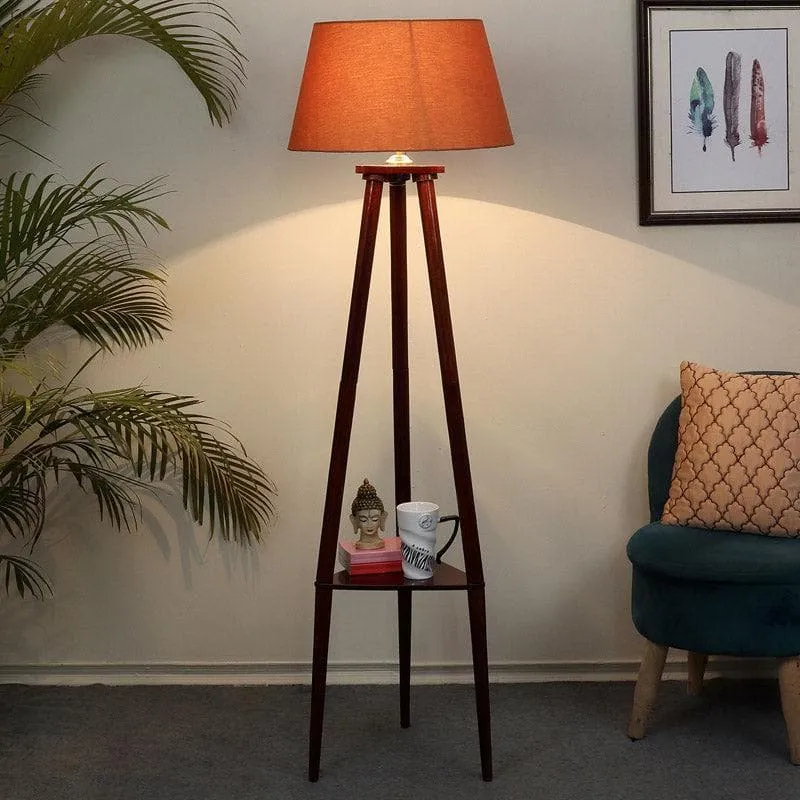 Eartha Bariso Floor Lamp With Shelf media 1