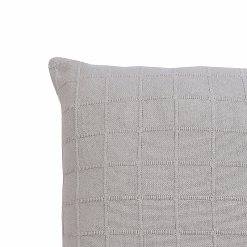 Sicily Light Solid Cotton Cushion Cover (Grey) - Set Of Two media 5