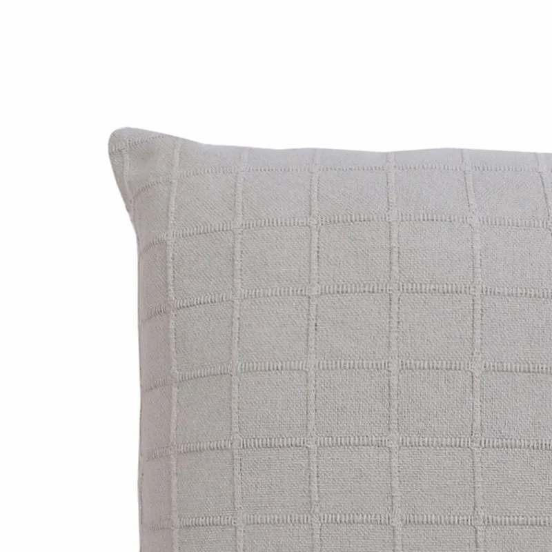 Sicily Light Solid Cotton Cushion Cover (Grey) - Set Of Two media 5