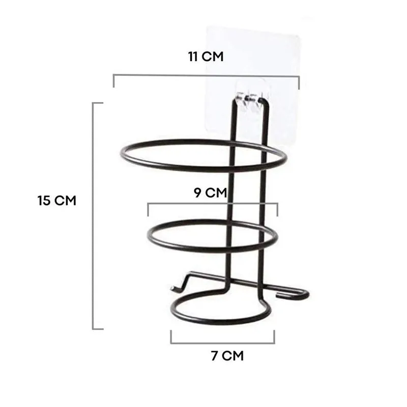 Tressix Metal Hair Dryer Holder - Black media 9