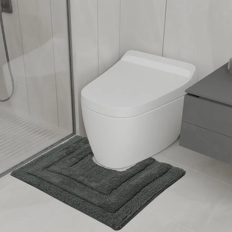 Aqualoom Anti skid Bath Mat (Gery) - Set Of Two media 6