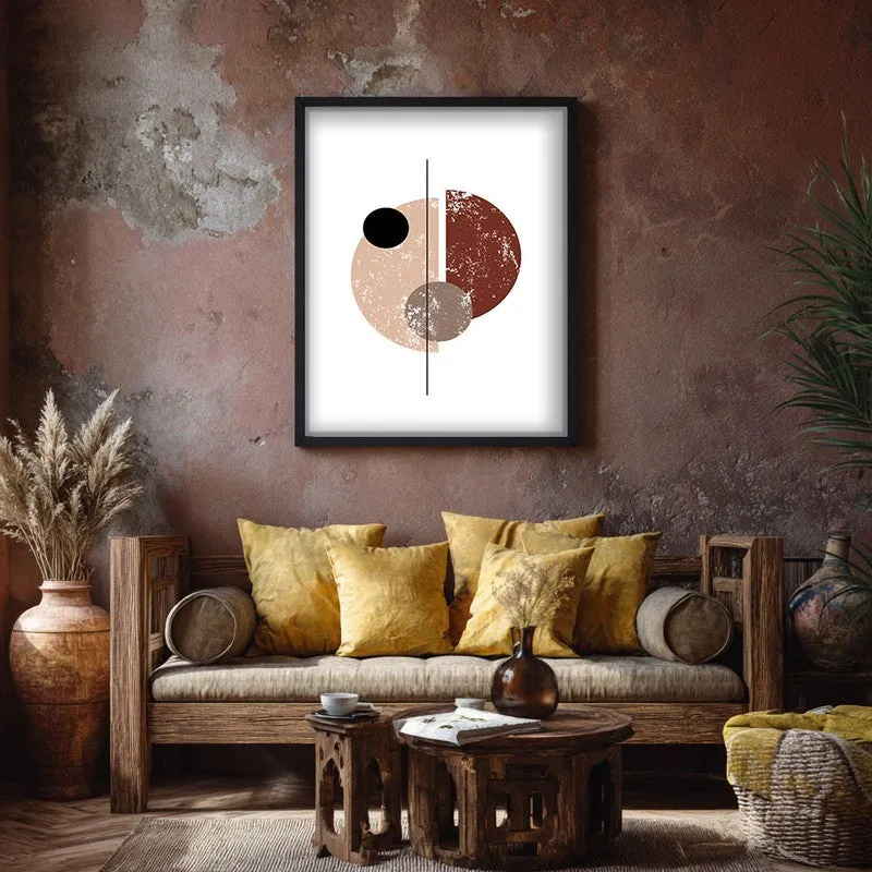 Tectonic Shift Canvas Wall Painting With Black Frame media 7