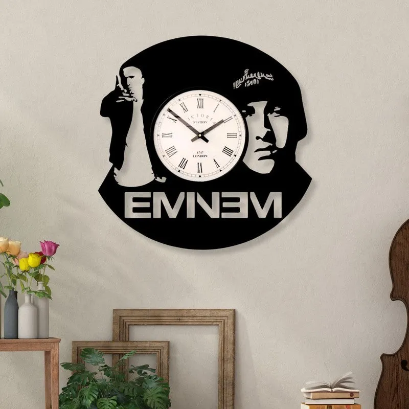 Blacklynx Steel Analog Wall Clock - Black media 1