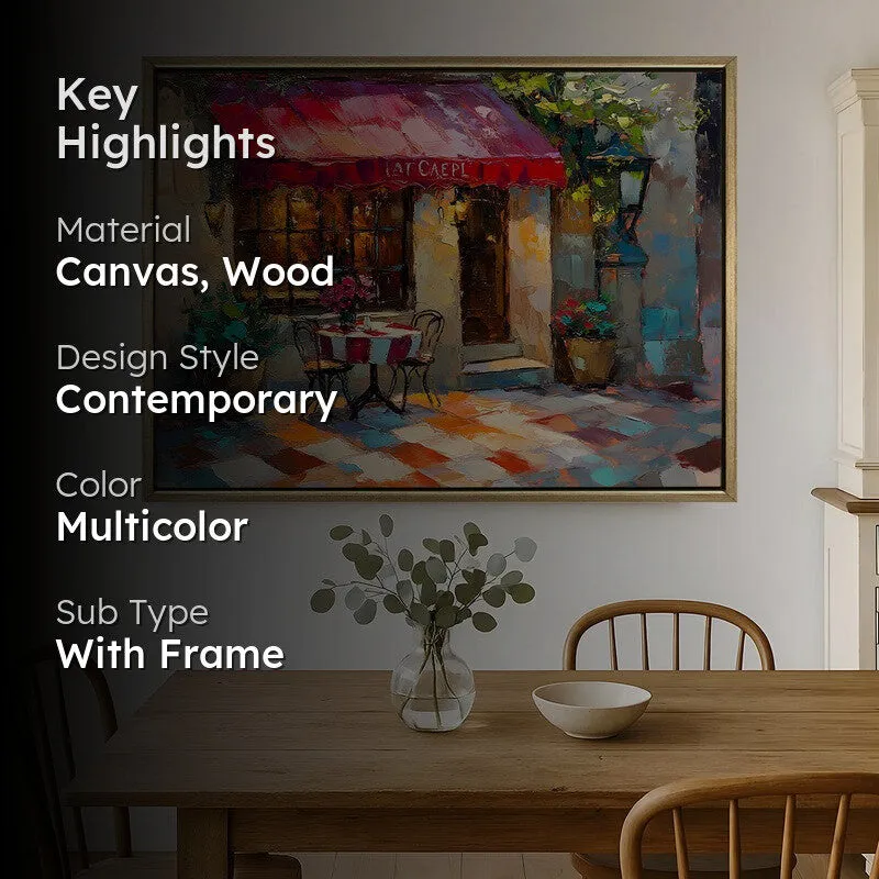 Boulevard Canvas Wall Painting With Frame media 2