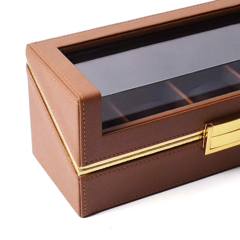Ceastra Faux Leather Storage Box - Brown media 6