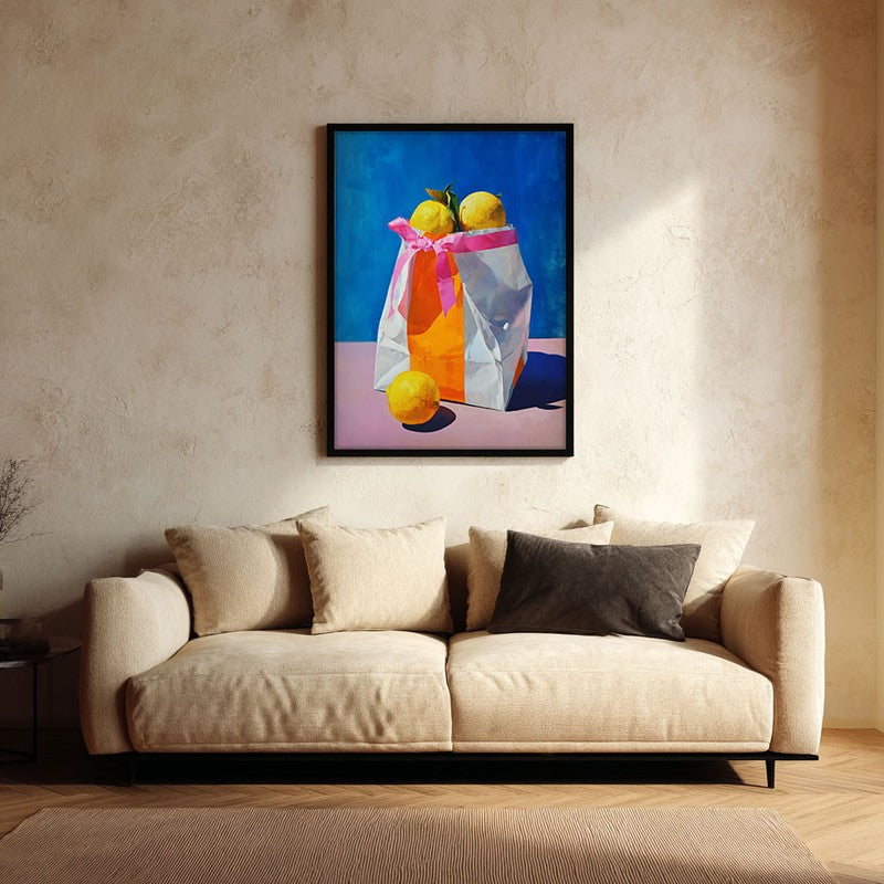 Luneth Canvas Wall Painting With Black Frame