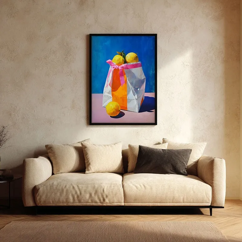 Luneth Canvas Wall Painting With Black Frame media 1