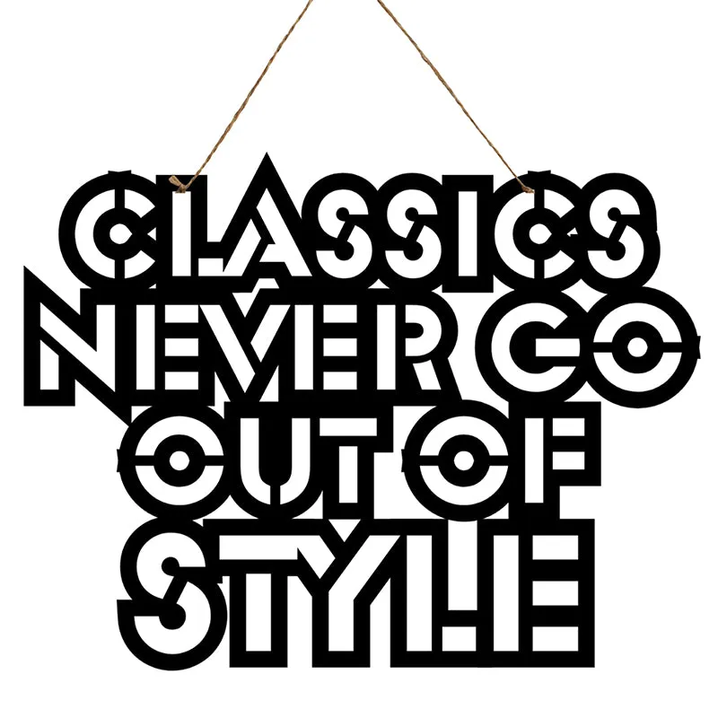 Classics Never Go Out Of Style Mild Steel Wall Accent media 3