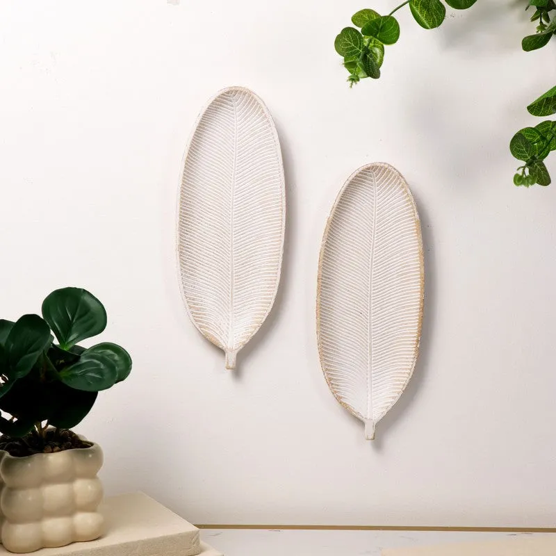 Artlyn MDF Wall Accent (White) - Set Of Two media 1