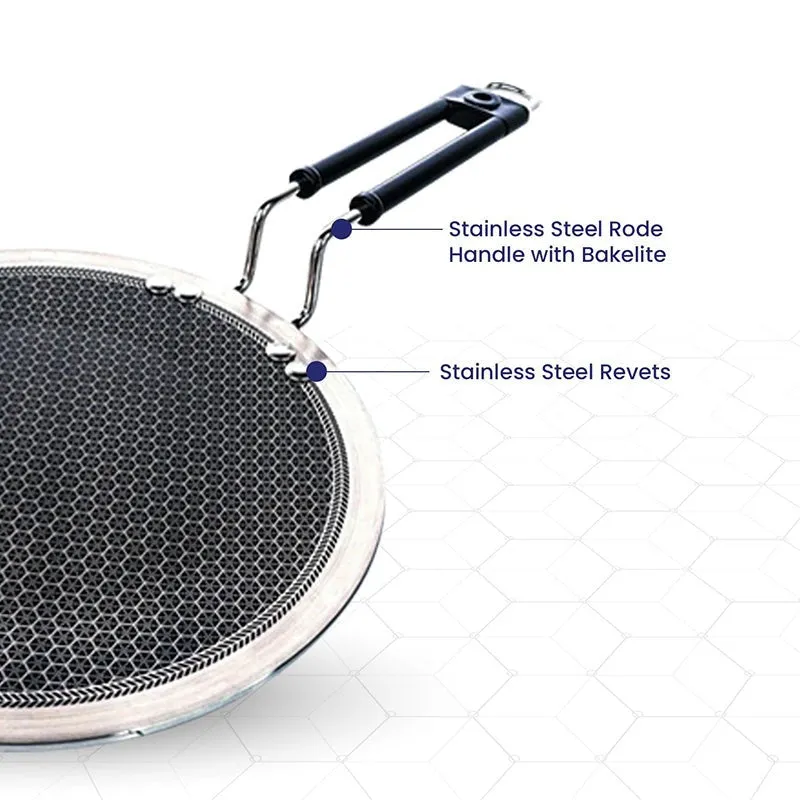 Zoraware Triply Honeycomb Roti Tawa- 22 CM media 6