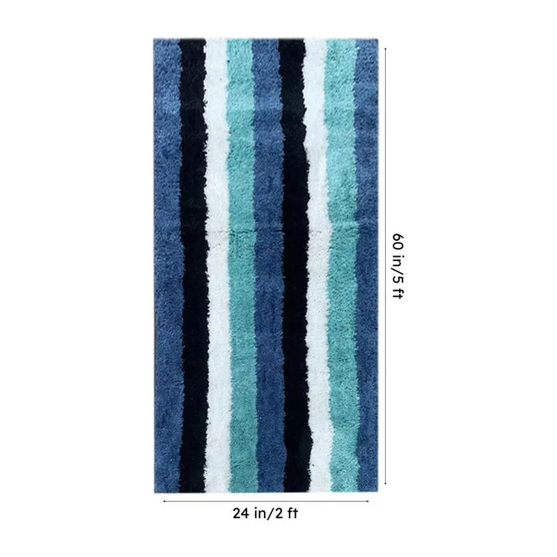 Jericho Luxe Micro Fiber Runner Rug - Ocean Blue media 8