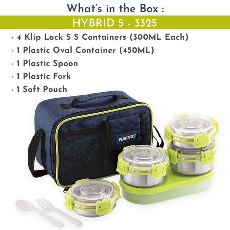 Axiro Lunch Box with Bottle & Lunch Bag - Six Piece Set media 5