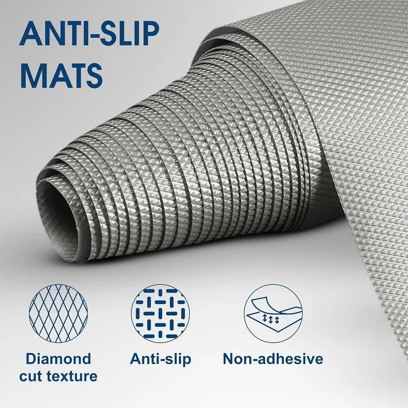 Laxis HomeShield Shelf Liner Mat - Grey media 8
