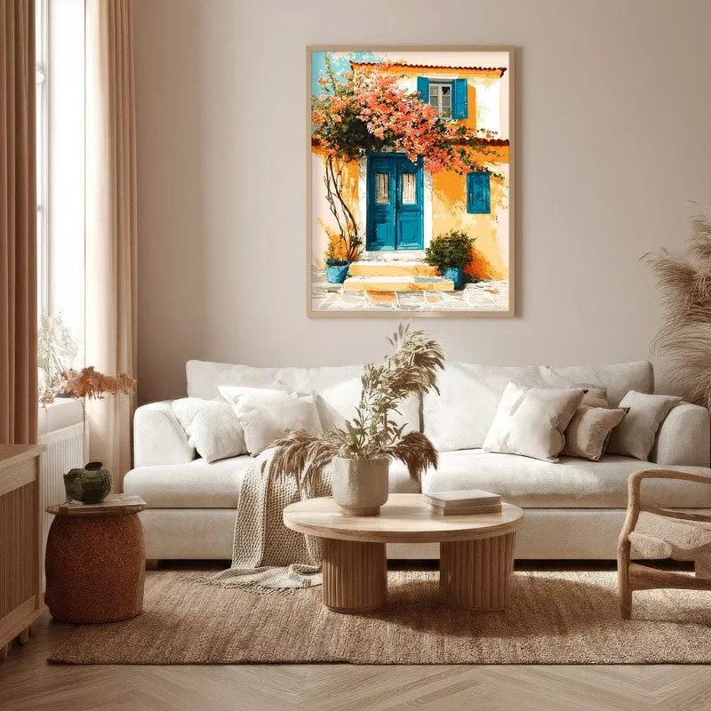 Serapha Canvas Wall Painting With Brown Frame media 5