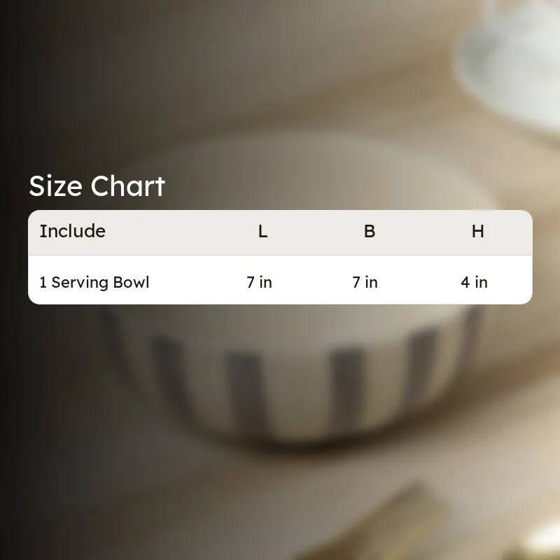 Ceramic Serving Bowls (Grey,White) - 700 mL media 5