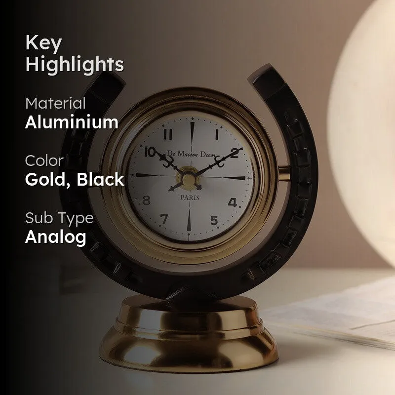OpalTime Table Clock - Gold media 2