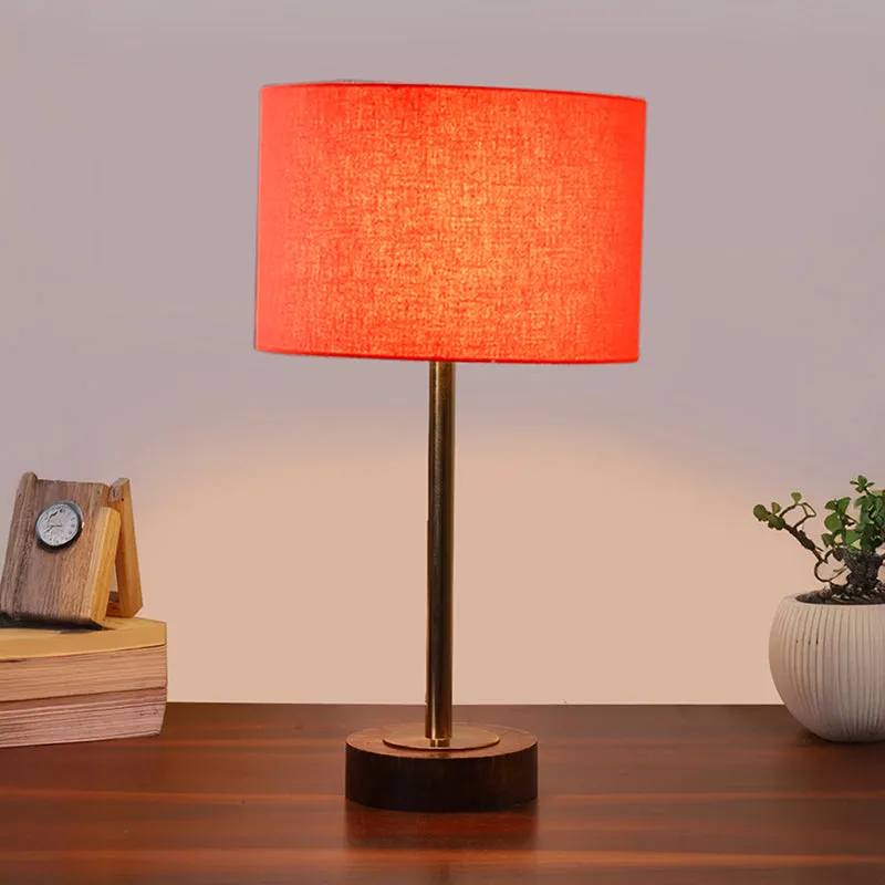 Cotin I Rodin Wooden Table Lamp - Orange,Gold,Brown media 3