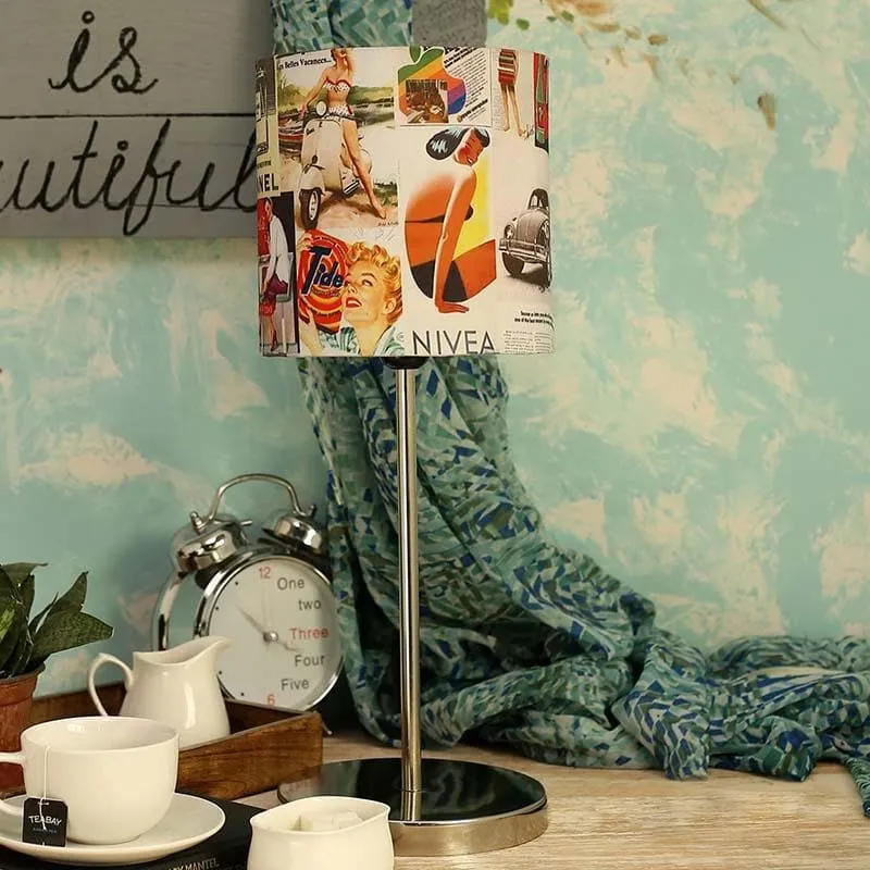 Classic Posters Fabric Table Lamp - Multicolor media 3