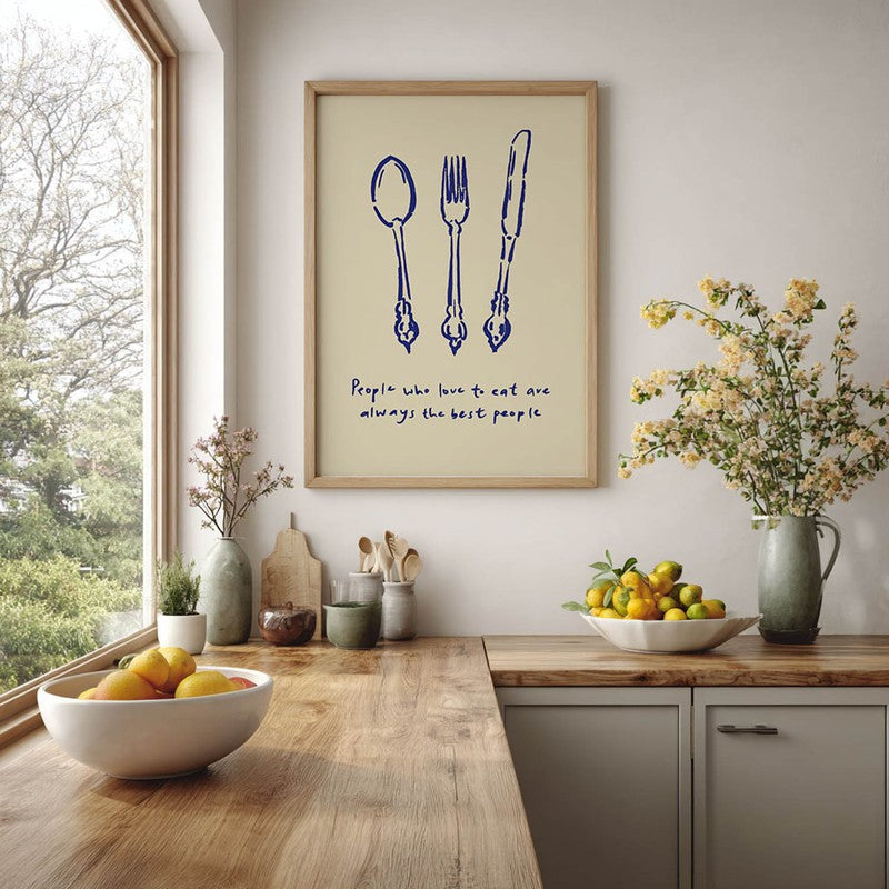 MonoCutlery Archival Canvas Wall Art - Brown media 6