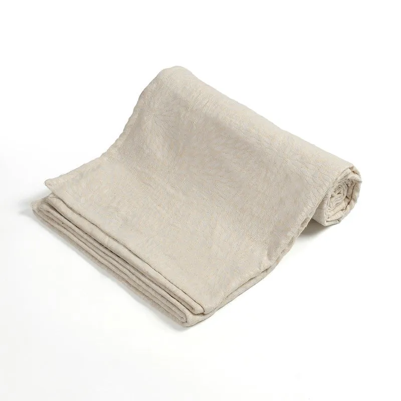 Bloomwave Abstract Cotton Throws - Cream media 3