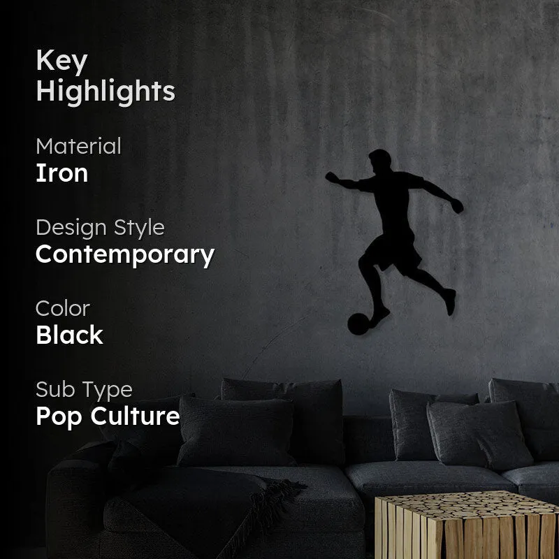 Football Play Black Iron Wall Accent media 2