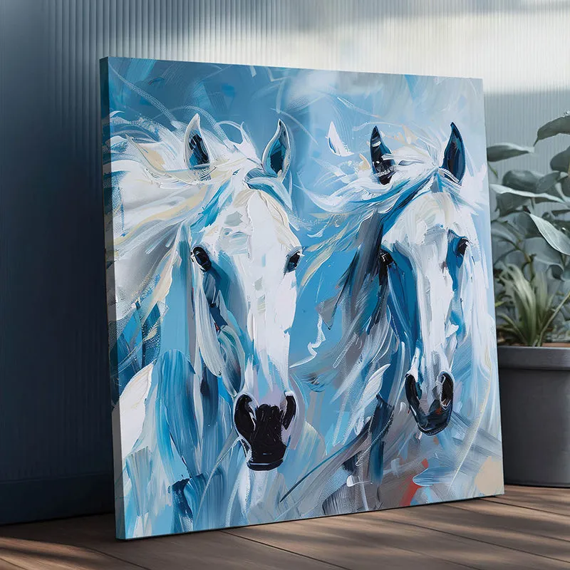 Painted Palominos Canvas Wall Art media 5