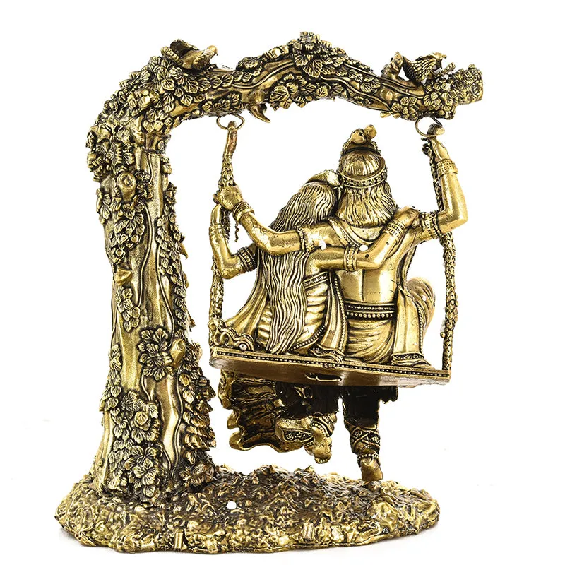 Divine Vrindavana Krishna Brass Idol media 5
