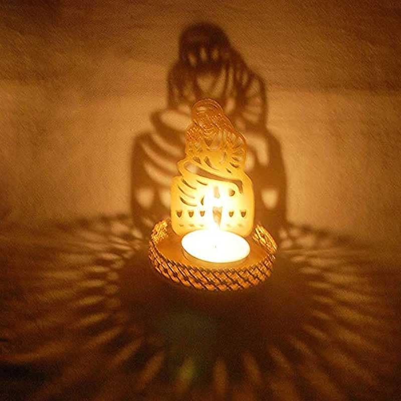 Om Sai Baba Tealight Candle Holder - Set Of Two media 3
