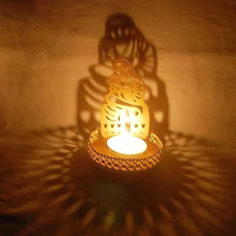 Om Sai Baba Tealight Candle Holder - Set Of Two media 3