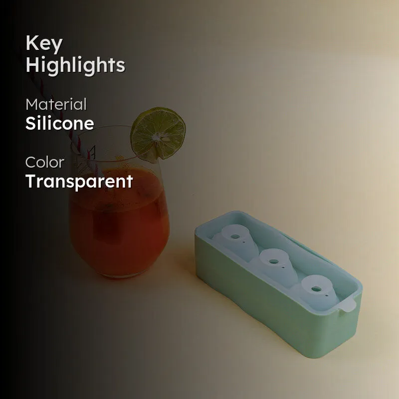 Heart Silicone 3-Cube Ice Mould - Green media 2