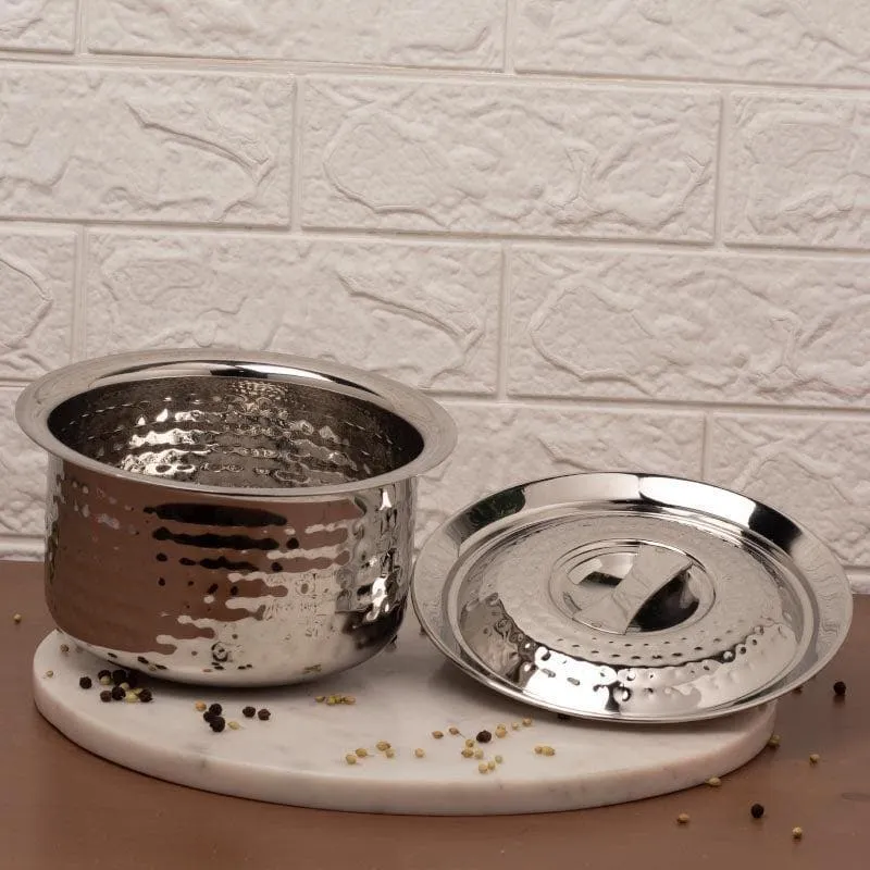 Serendipity Stainless Steel Pateela With Lid- 3800 mL media 4