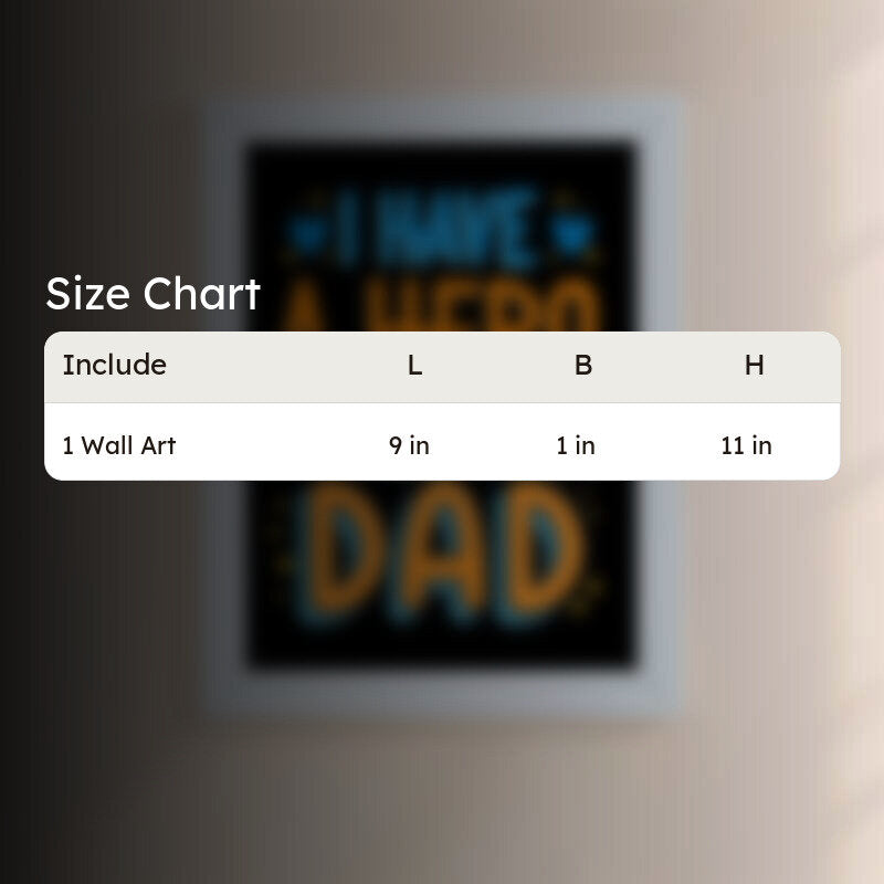 My Dad My Hero Wall Art media 7