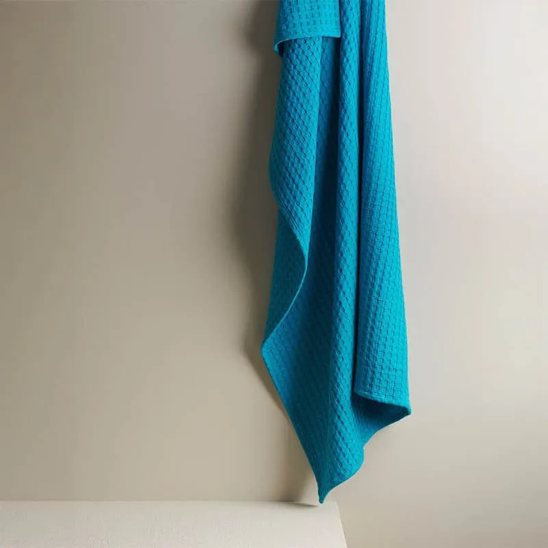 Alyssa Textured Waffle Bath Towel - Dark Blue media 4