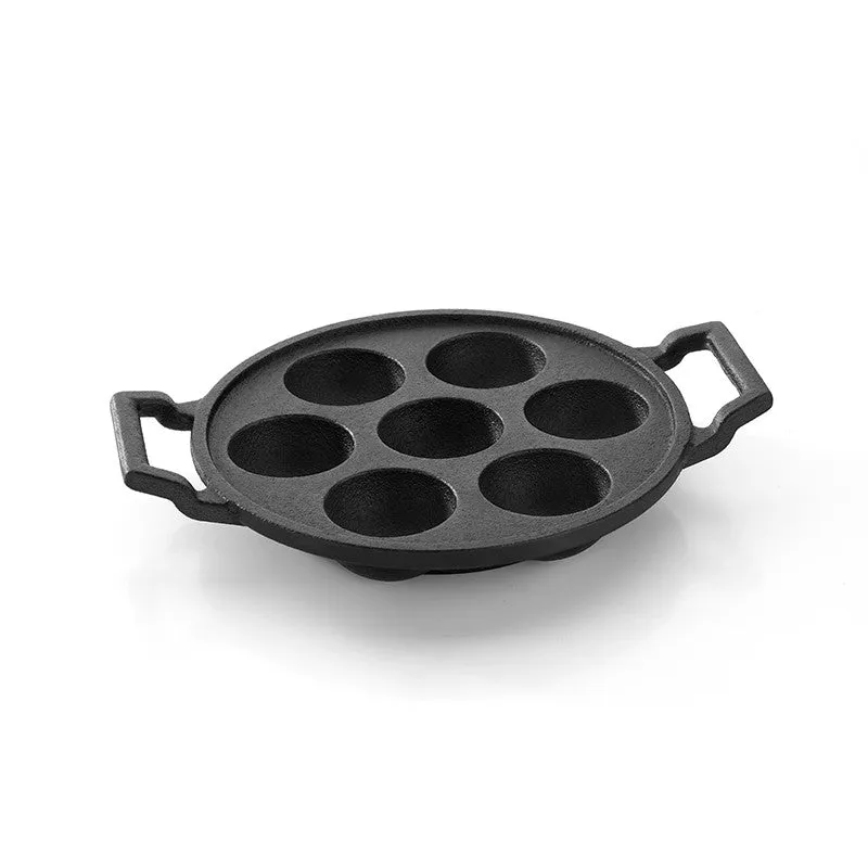 Duogrip Round Cast Iron Paniyaram Pan media 3