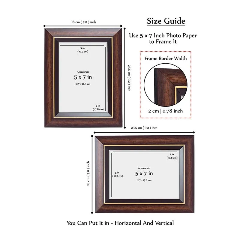 Elegant Brown Wood Tabletop Photo Frame media 9