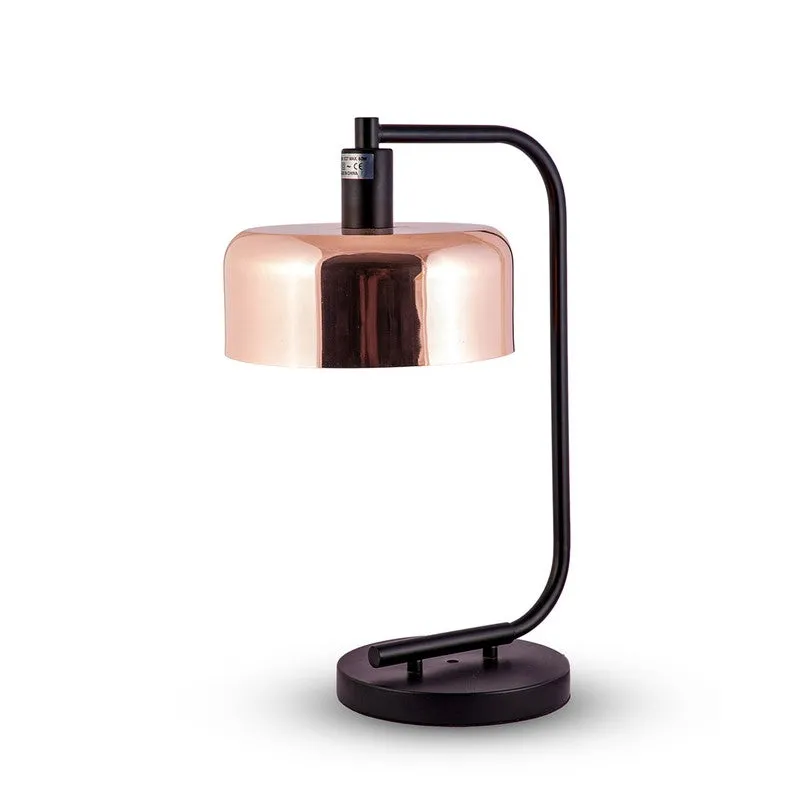 AarviDecor Trenton Accent Metal Table Lamp - Copper media 4
