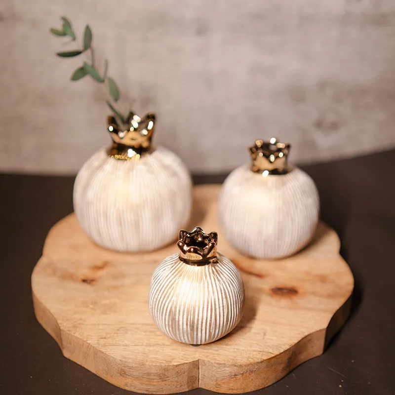 Granada Ceramic Vase (Beige) - Set Of Three media 5