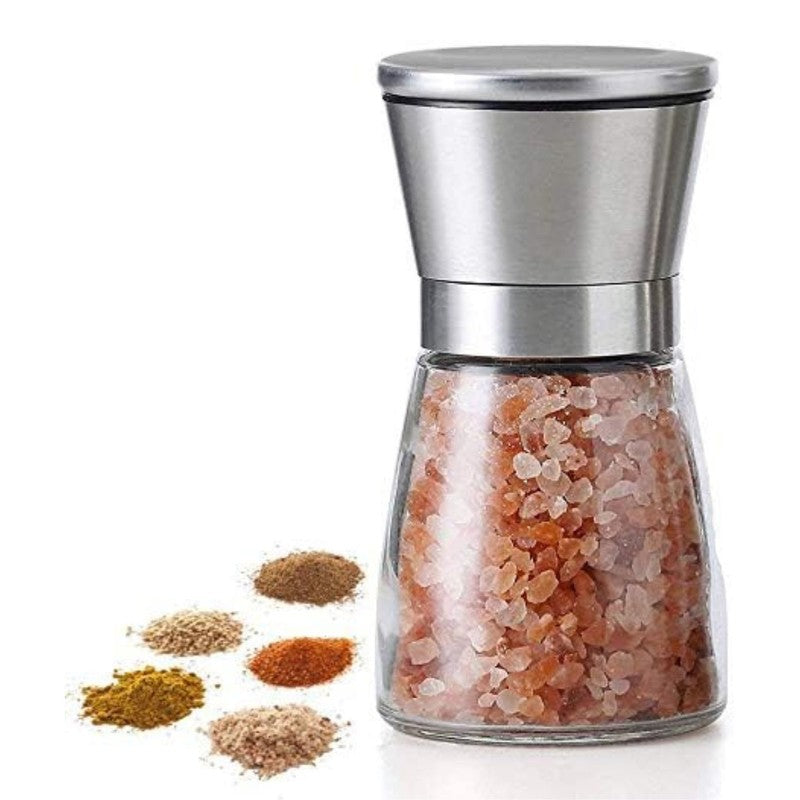 Stylish Minimalist Glass Salt & Pepper Grinder media 3