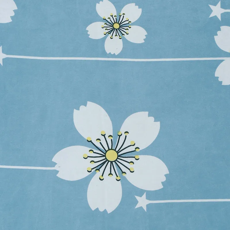Azure Magnolias Floral Bedsheet - 130 GSM media 6