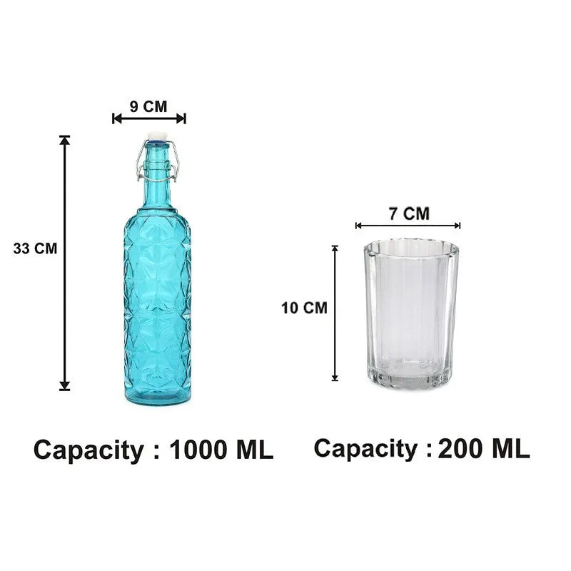 Nolan 1000 mL Water Bottle With 200 mL Glasses - Seven Piece Set media 7