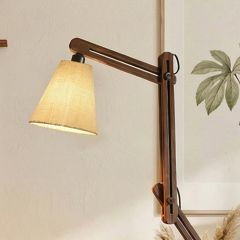 Kyros Jute and Wooden Floor Lamp media 4