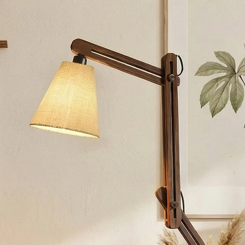 Kyros Jute and Wooden Floor Lamp media 4