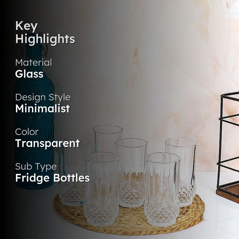 Mco 1000 mL Water Bottle With 200 mL Glasses - Seven Piece Set media 2