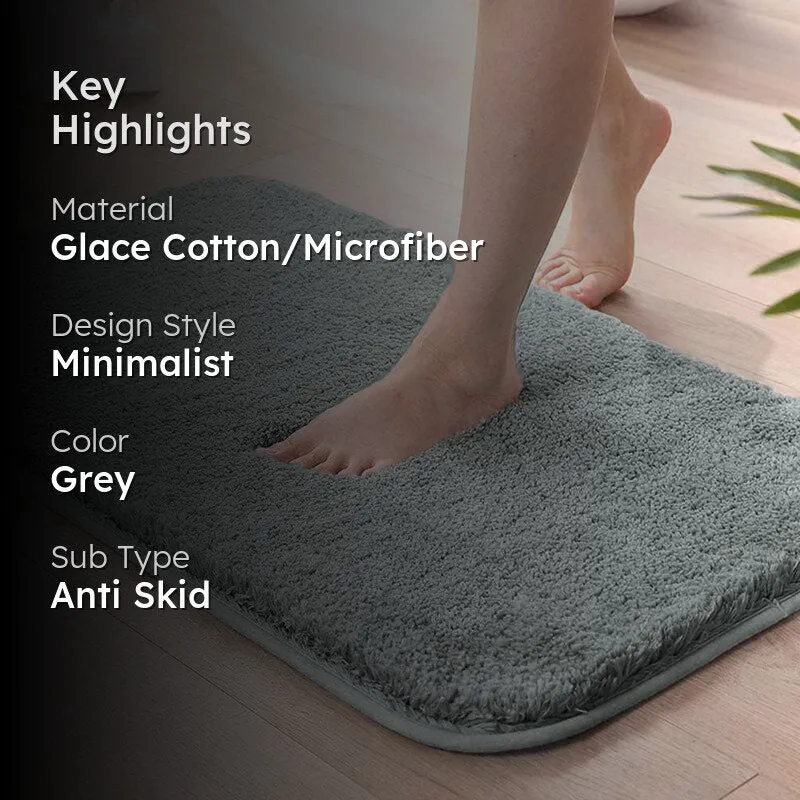 Vegas Luxe Micro Fiber Bath Mat - Grey media 2