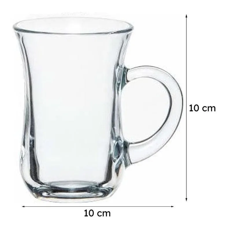Pasabahce Glass Tea Cup (140 mL Each) - Set of Six media 7