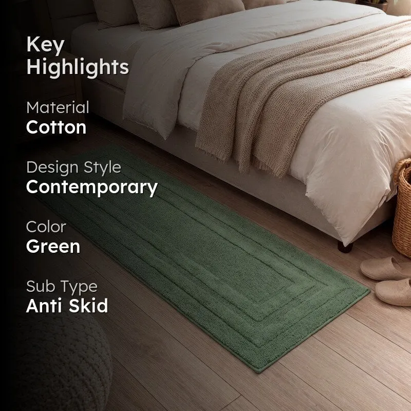 PureStep Cotton Runner Rug - Green media 2